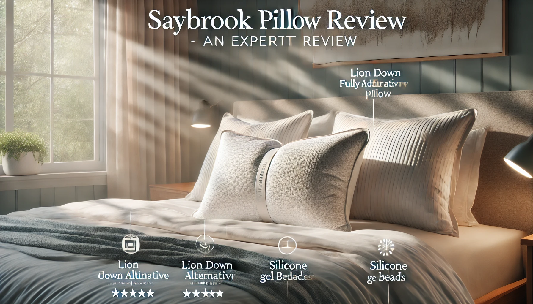 A person relaxing with a Saybrook pillow, showcasing comfort and support in a cozy setting. Saybrook Pillow Review.