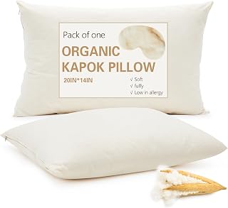 Leinuosen 1 Pack Organic Kapok Pillow 14