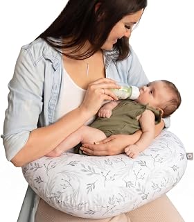 Boppy Gray Gentle Leaves Pillow