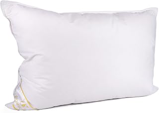 OrganicClub Wool Pillow – 100% Cotton Cover, Breathable & Temperature Regulating Bed Pillow