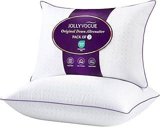 JOLLYVOGUE Firm Pillows Queen Size Set of 2