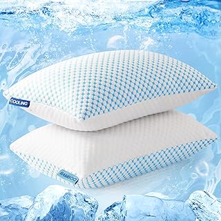 EASELAND Firm Pillows Shredded Memory Foam with Adjustable Fill