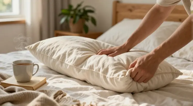 how to wrap a long pillow