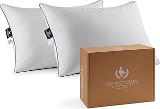 Pacific Coast Goose Feather and Down Bed Pillows Standard Size Set of 2