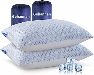 Gehannah Travel Pillow Large 2 Pack Compressible