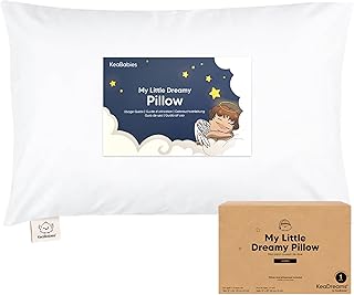 KeaBabies Jumbo Toddler Pillow Soft White