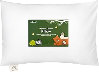 KeaBabies Toddler Pillow with Pillowcase - 13x18 My Little Cuddly Kids Travel Pillows, Viscose from Bamboo Nursery Pillowcase