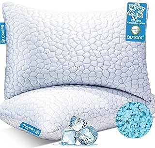 QUTOOL Cooling Pillow King Set of 2