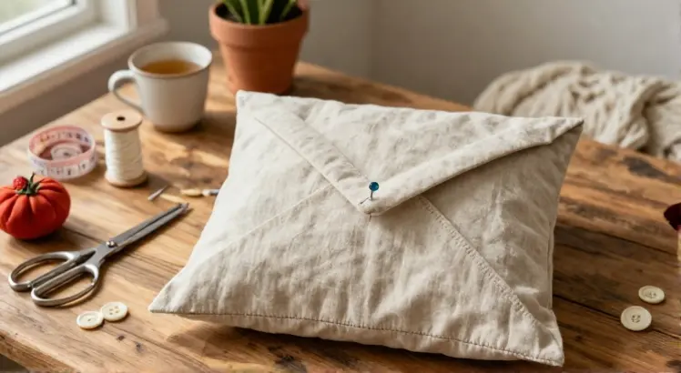 how to make throw pillow covers without zipper