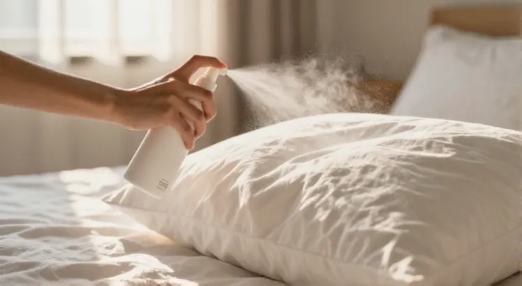 is it safe to spray lysol on pillows
