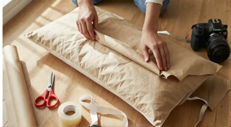 how to gift wrap a body pillow